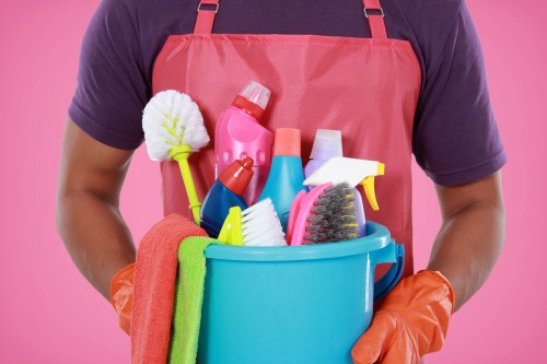 Bathroom deep cleaning during a move out service in Hammersmith