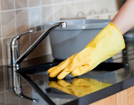Professional office cleaning in a Hammersmith workplace reception area