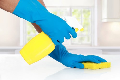 Local cleaning team preparing a rental property for handover in Hammersmith