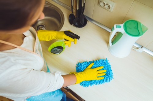 Thorough bathroom end of tenancy cleaning in a West London apartment