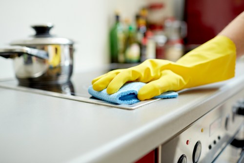 Deep cleaning a family sofa with attention to stains and fabric care
